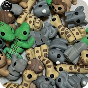 Animal Keyring Party Bundle - Pack of 10 - The Savannah Friends