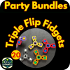Triple Flip Fidgets - Pack of 20 - Customise Your Own