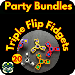 Triple Flip Fidgets - Pack of 20 - Customise Your Own