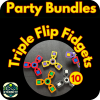Triple Flip Fidgets - Pack of 10 - Customise Your Own