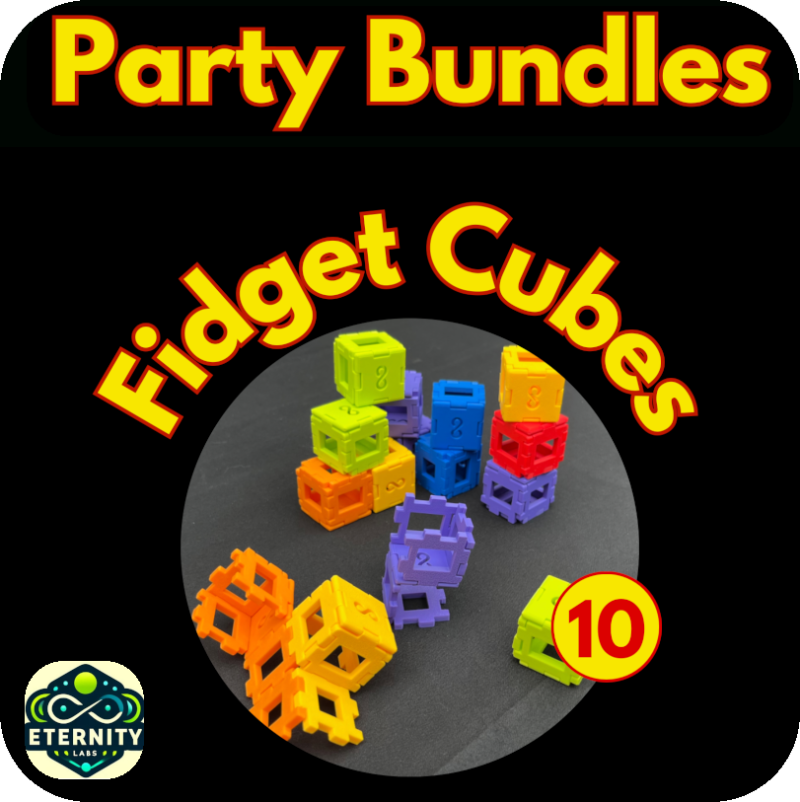 Fidget Cubes - Pack of 10 - Customise Your Own
