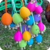 Little Eggs with Little Legs Keyring Party Bundle - Pack of 10 - Eyes with Legs