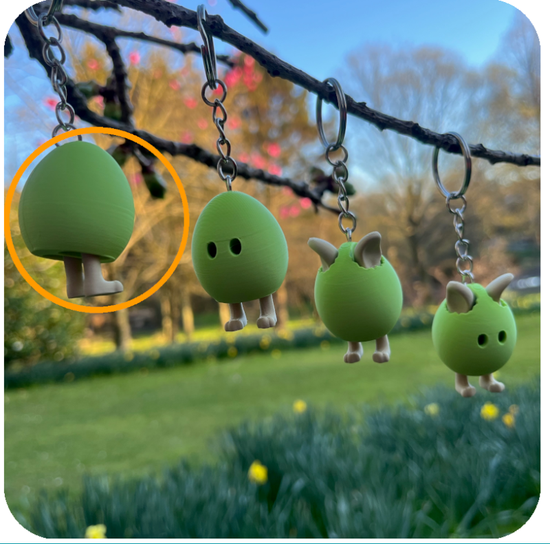 Little Eggs with Little Legs Keyring Party Bundle - Pack of 10 - Shell with Legs