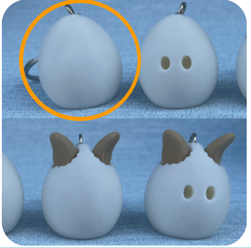 Little Eggs with Little Legs Keyring Party Bundle - Pack of 10 - Shell with Legs