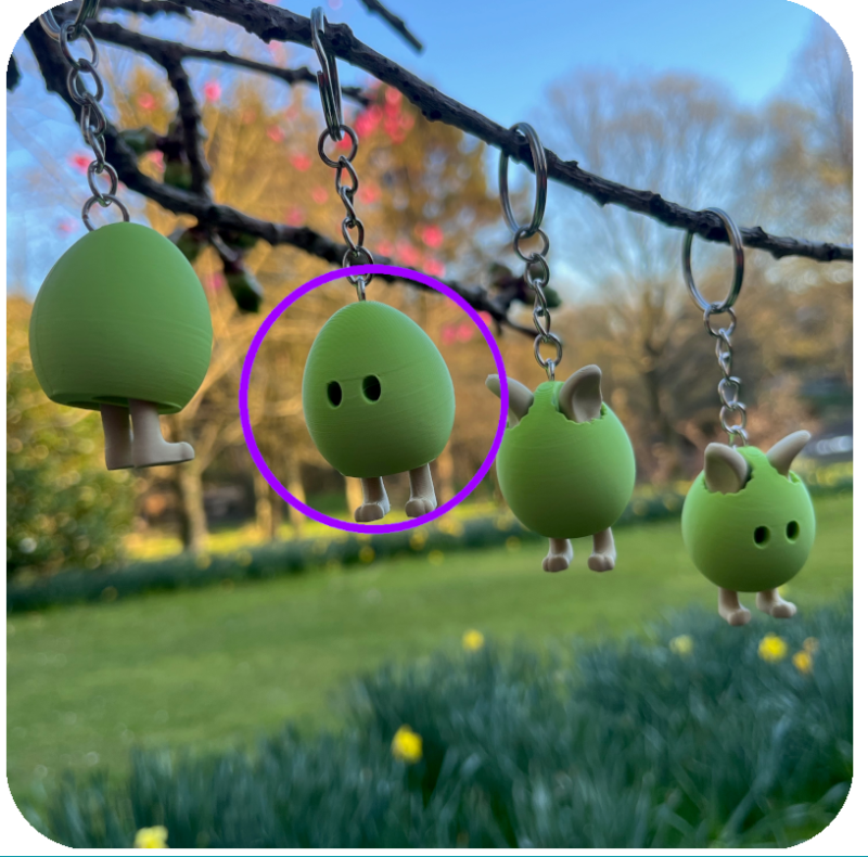 Little Eggs with Little Legs Keyring Party Bundle - Pack of 10 - Eyes with Legs