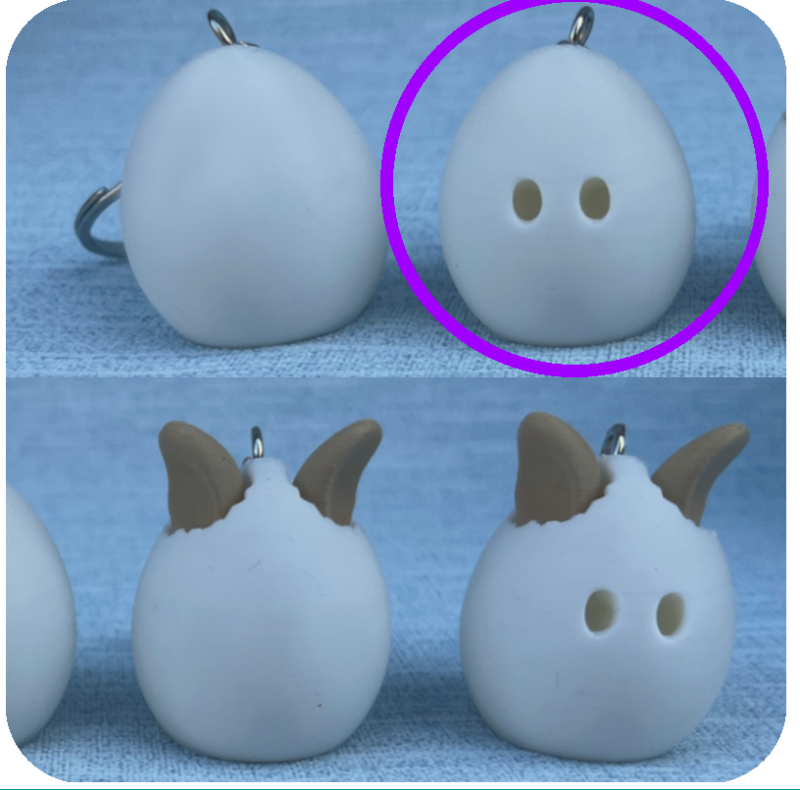 Little Eggs with Little Legs Keyring Party Bundle - Pack of 10 - Eyes with Legs