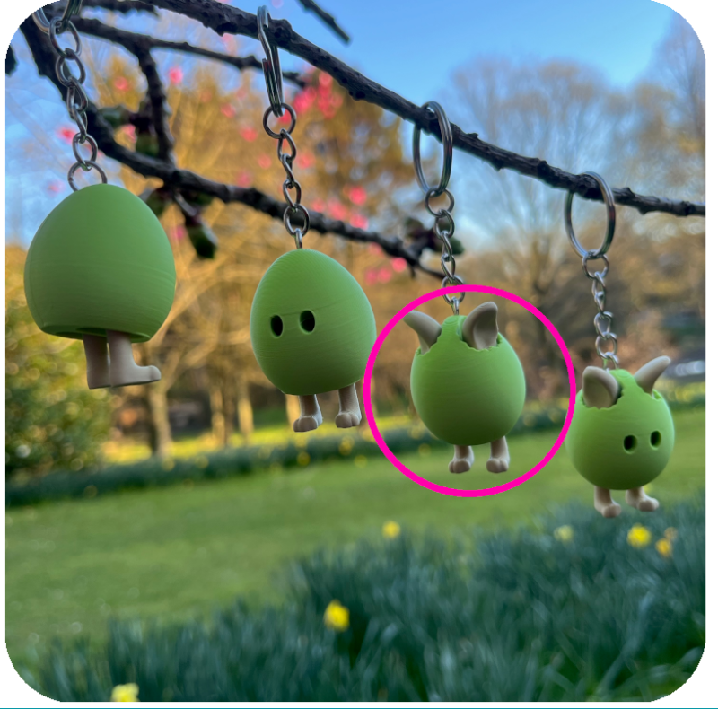 Little Eggs with Little Legs Keyring Party Bundle - Pack of 10 - Ears with Legs