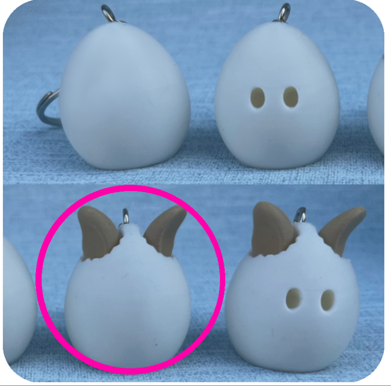 Little Eggs with Little Legs Keyring Party Bundle - Pack of 10 - Ears with Legs