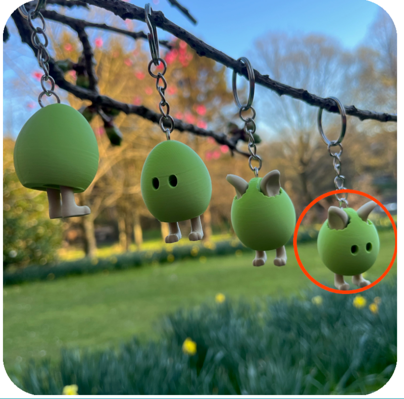 Little Eggs with Little Legs Keyring Party Bundle - Pack of 20 - Ears & Eyes with Legs