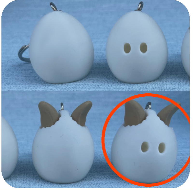 Little Eggs with Little Legs Keyring Party Bundle - Pack of 20 - Ears & Eyes with Legs