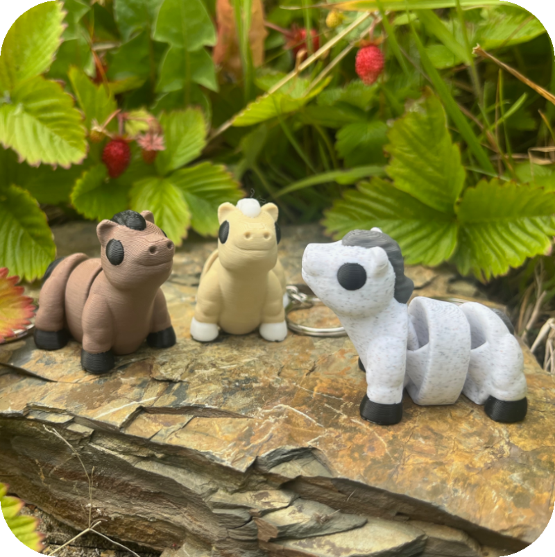 3 for £7 - Animal Fidget Keyrings
