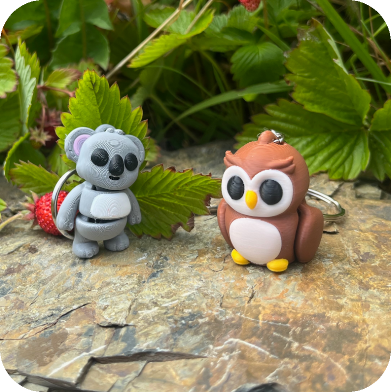 3 for £7 - Animal Fidget Keyrings