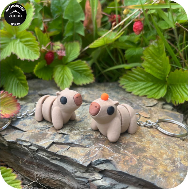 YP3D_Website_Category_KeyringCollection_Animals_05214_Capybaraz Capybara