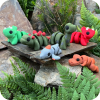Animal Keyring Party Bundle - Pack of 10 - The Prehistoric Pals