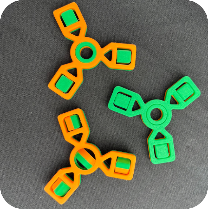 Triple Flip Fidgets - Pack of 10 - Customise Your Own