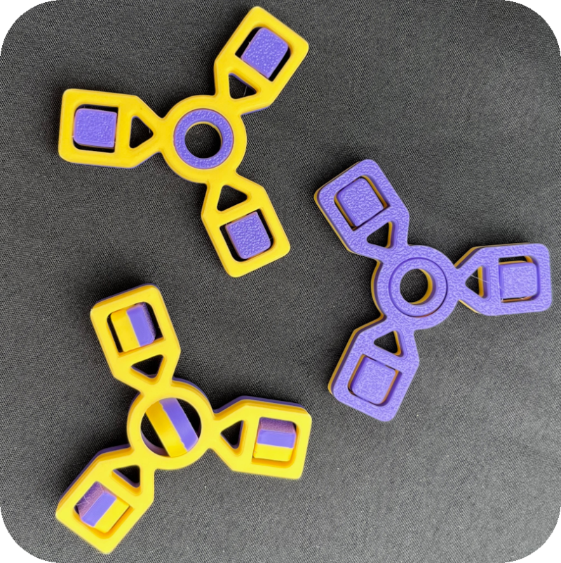 Triple Flip Fidgets - Pack of 10 - Customise Your Own