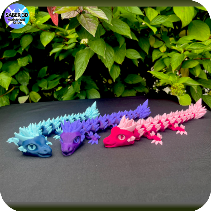Crystal Dragon (Baby) (2 Colour) With Egg