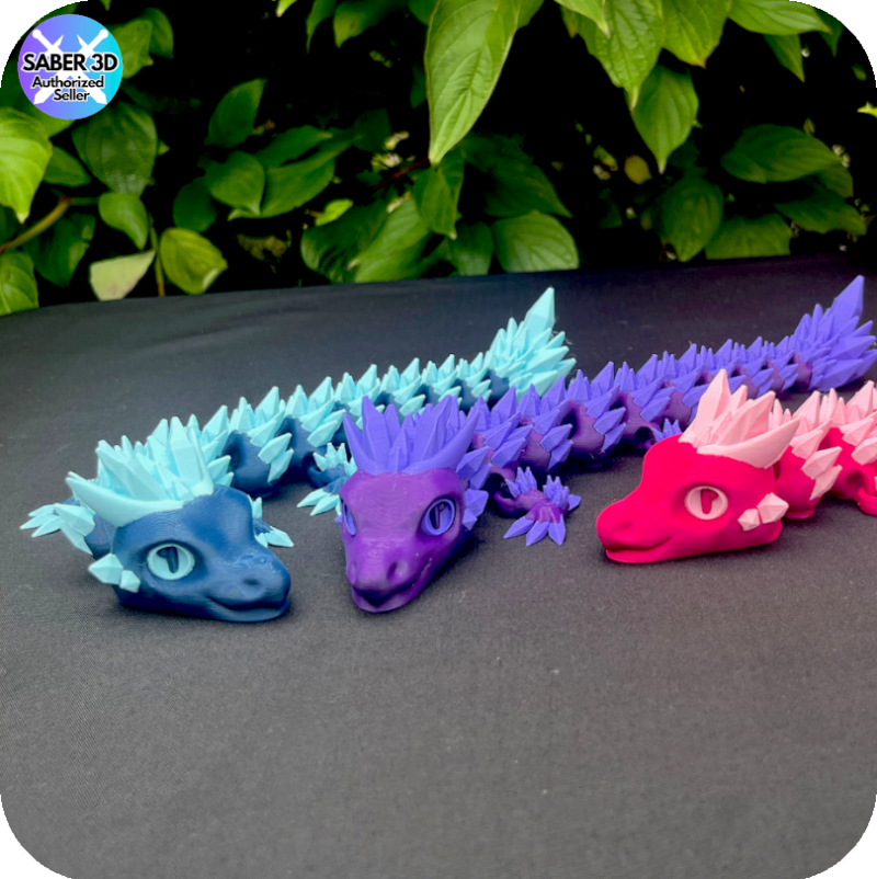 Crystal Dragon (Baby) (2 Colour) With Egg