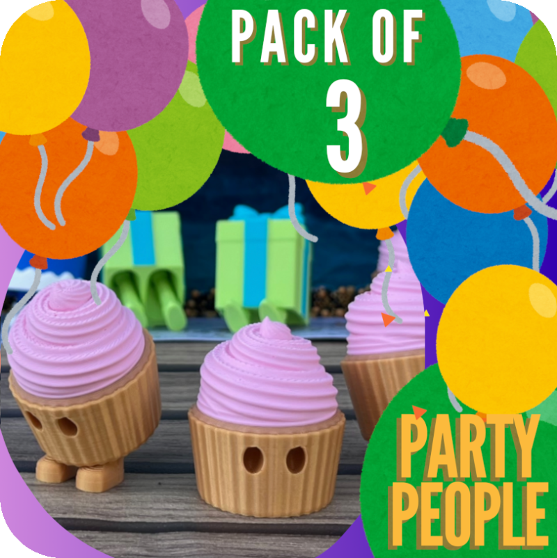 Cupcake (Customisable) - Pack of 3
