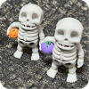 Skeleton with Pumpkin
