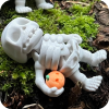 Skeleton with Pumpkin