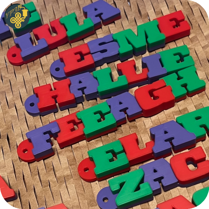 Personalised Keyring (3 Colour)