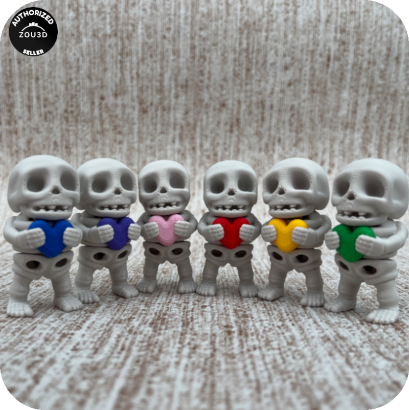 YP3D_Website_Category_ModelCollection_Animals_05529_SkeletonwithHeart_together Skeleton with <br> ❤️🩷💛💚💙💜