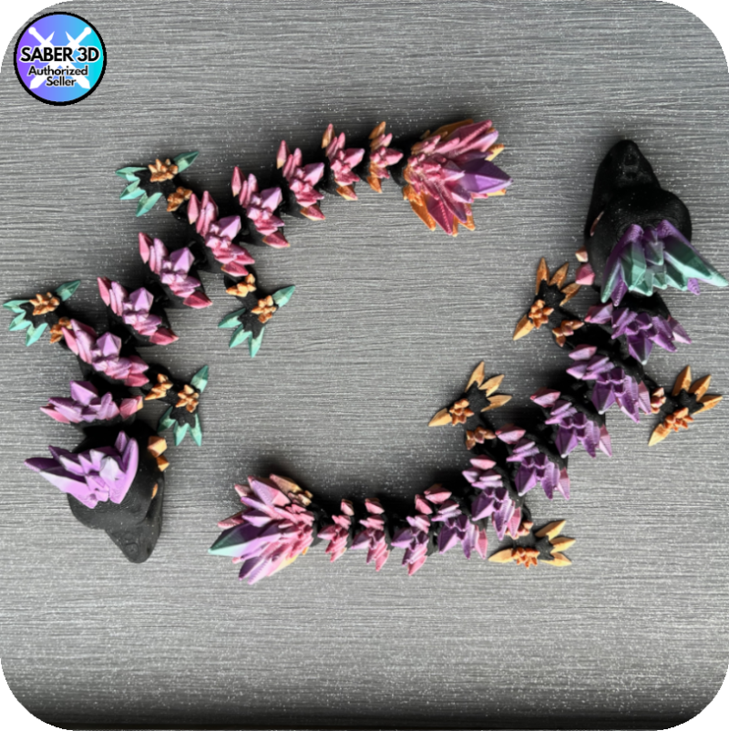 Crystal Dragon (Baby) (2 Colour) With Egg