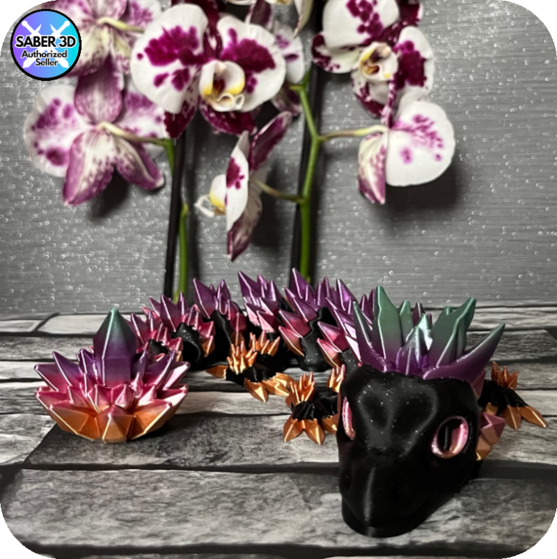 Crystal Dragon (Baby) (2 Colour) With Egg