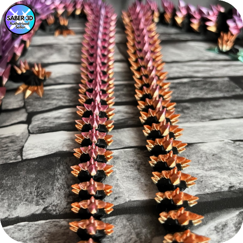 Crystal Dragon (Large) (2 Colour) With Egg