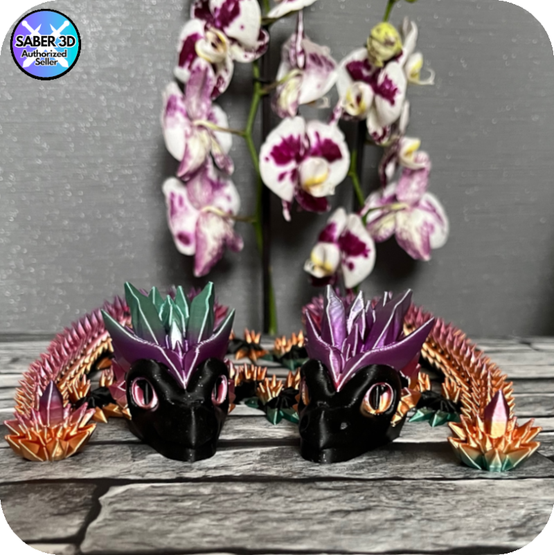 YP3D_Website_Category_ModelCollection_Dragons_6026_LargeCrystalDragon23 Crystal Dragon - Silk Gradient (Large) (2 Colour)