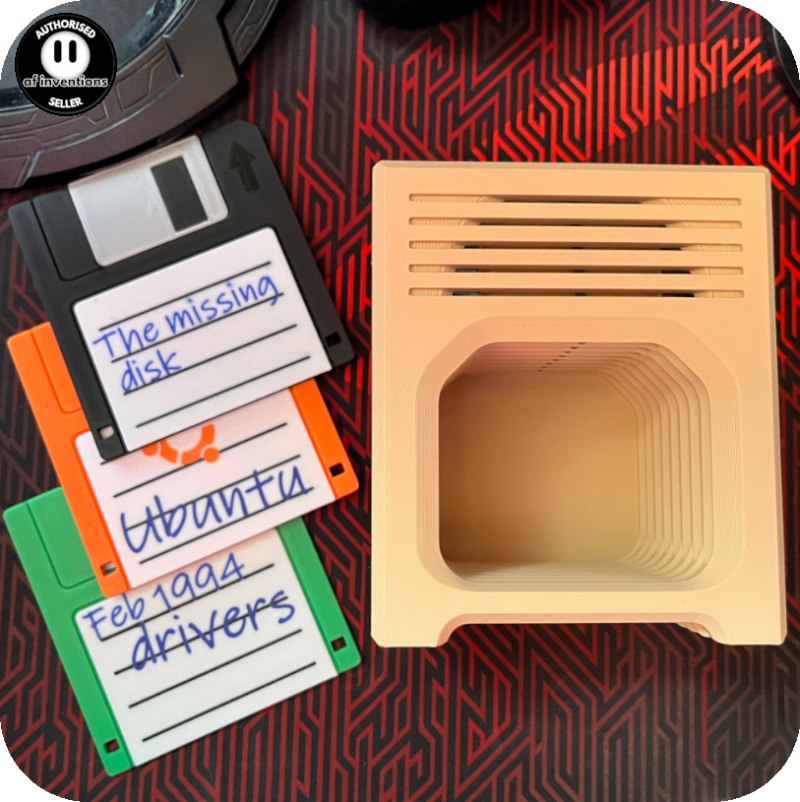 Floppy Disk Coaster Set