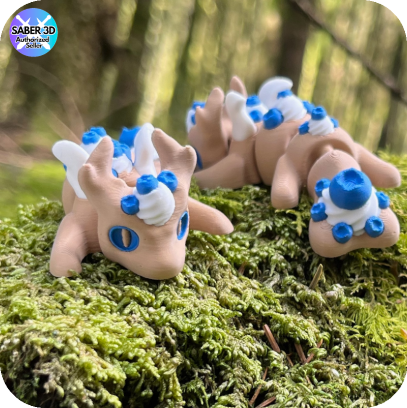 YP3D_Website_Category_ModelCollection_Dragons_6328_MiniBlueberry3 Blueberry Dragon (Mini)