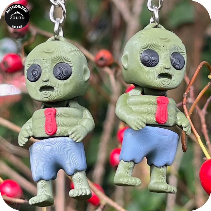 YP3D_Website_Category_KeyringCollection_Animals_05711_Zombie3 3 for £7 - Hop tu naa Keyrings