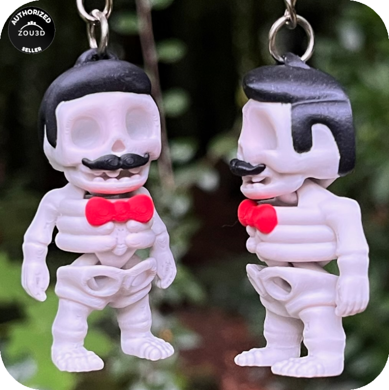YP3D_Website_Category_KeyringCollection_Animals_05715_Skeleton_Hair2 3 for £7 - Hop tu naa Keyrings